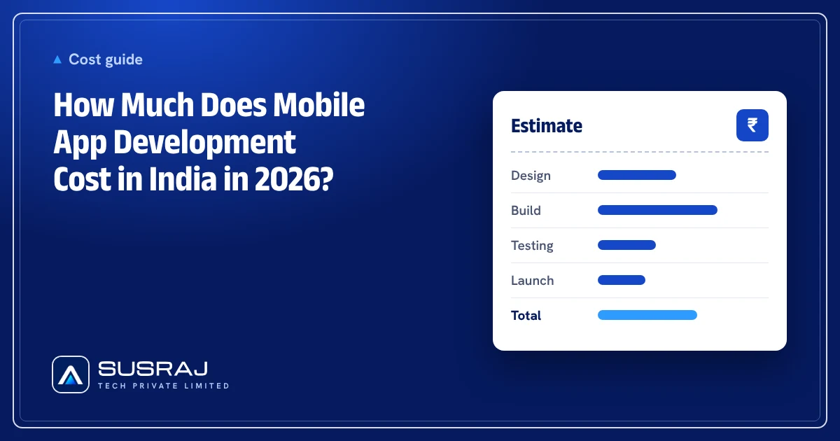 How Much Does Mobile App Development Cost in India in 2026?